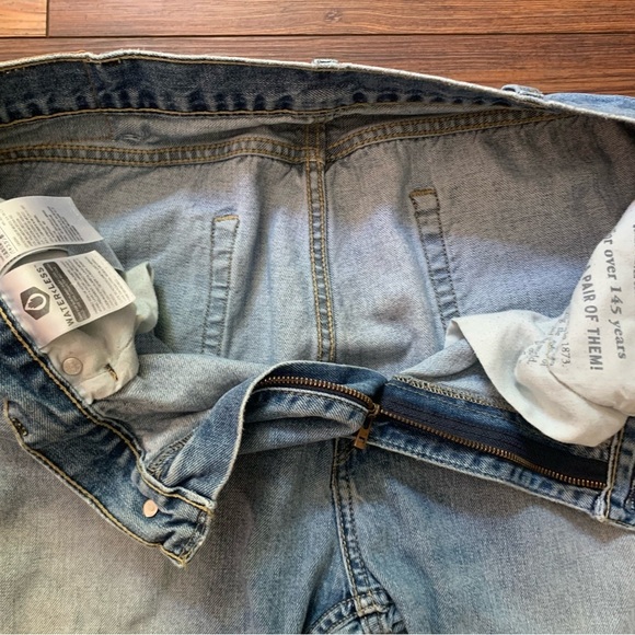 Levis 505 Straight Leg Jeans Wore In Size 38x30 faded - Picture 4 of 12